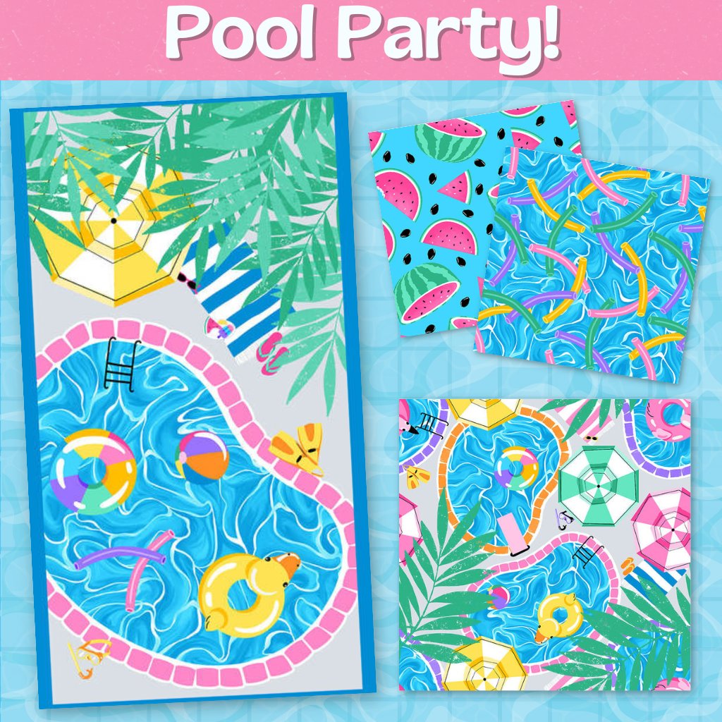 Pool Party by Diana Mancini for Blank Quilting