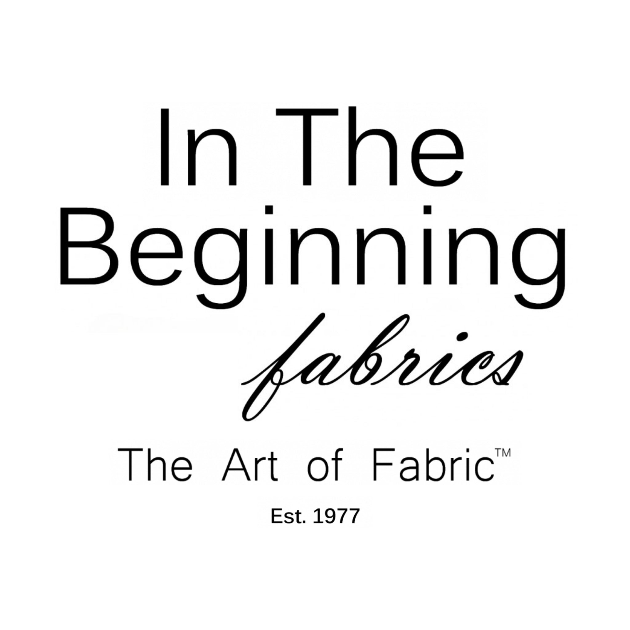 In the Beginning Fabrics brand logo quilting cotton fabric collection