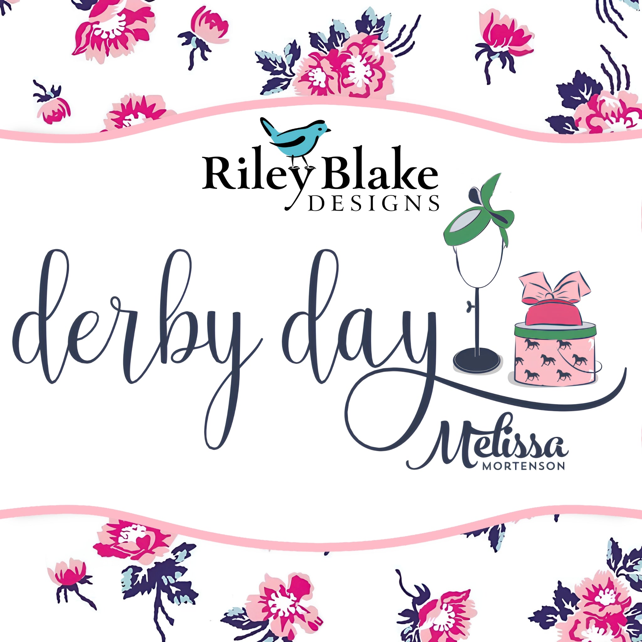 Derby Day collection by Melissa Mortenson Riley Blake Designs vintage race fashion floral fabric