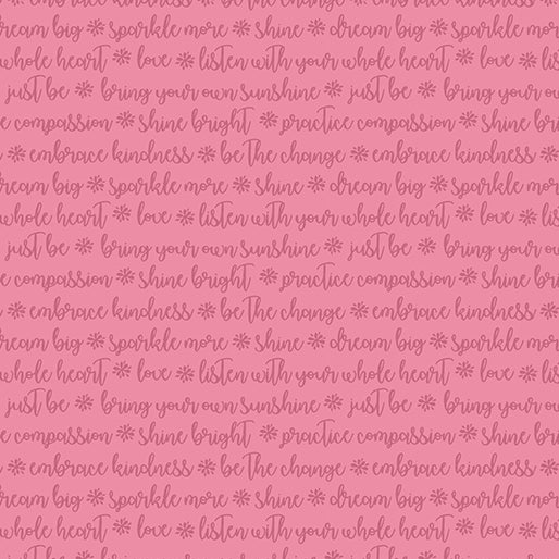 Choose To Shine: Words of Kindness (Pink)