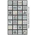Farm Sweet Farm: Squares Panel (Grey/Multi)