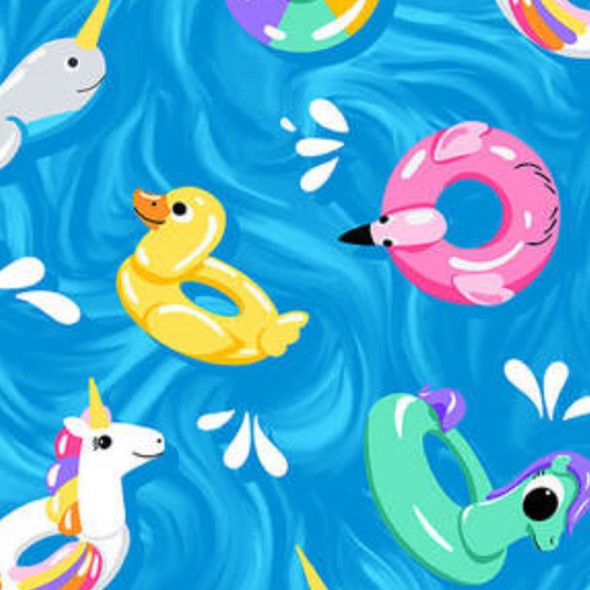 Pool Party: Floaties (35cms x 110cms)