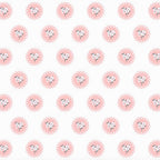 Pink scalloped doily floral sprig off-white low volume quilting fabric for quilts cushions garments and patchwork sewing projects
