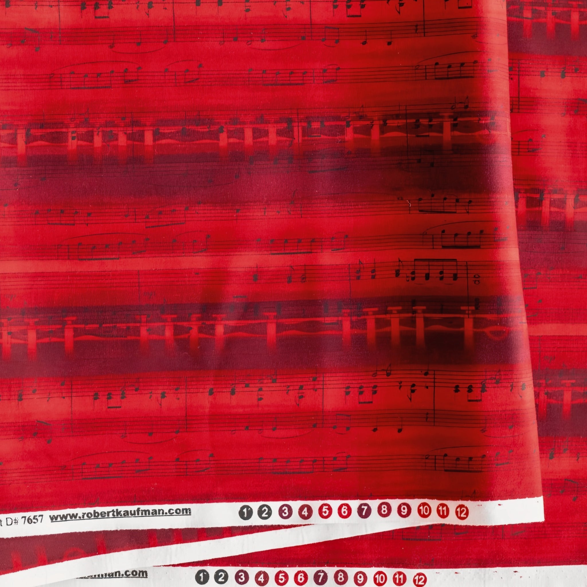 Kona cotton vintage piano sheet music red novelty music fabric for music lovers quilts retro projects music teacher gifts and patchwork sewing