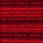 Kona cotton vintage piano sheet music red novelty music fabric for music lovers quilts retro projects music teacher gifts and patchwork sewing