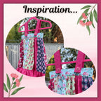 Australiana native floral fabrics pink dress inspiration for children's sewing and quilting projects