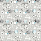 Cute counting sheep numbers soft grey fabric for baby quilts nursery décor pillowcases and wall hangings
