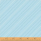 Diagonal dash stripe soft blue baby blender fabric for baby quilts nursery décor sashing and borders