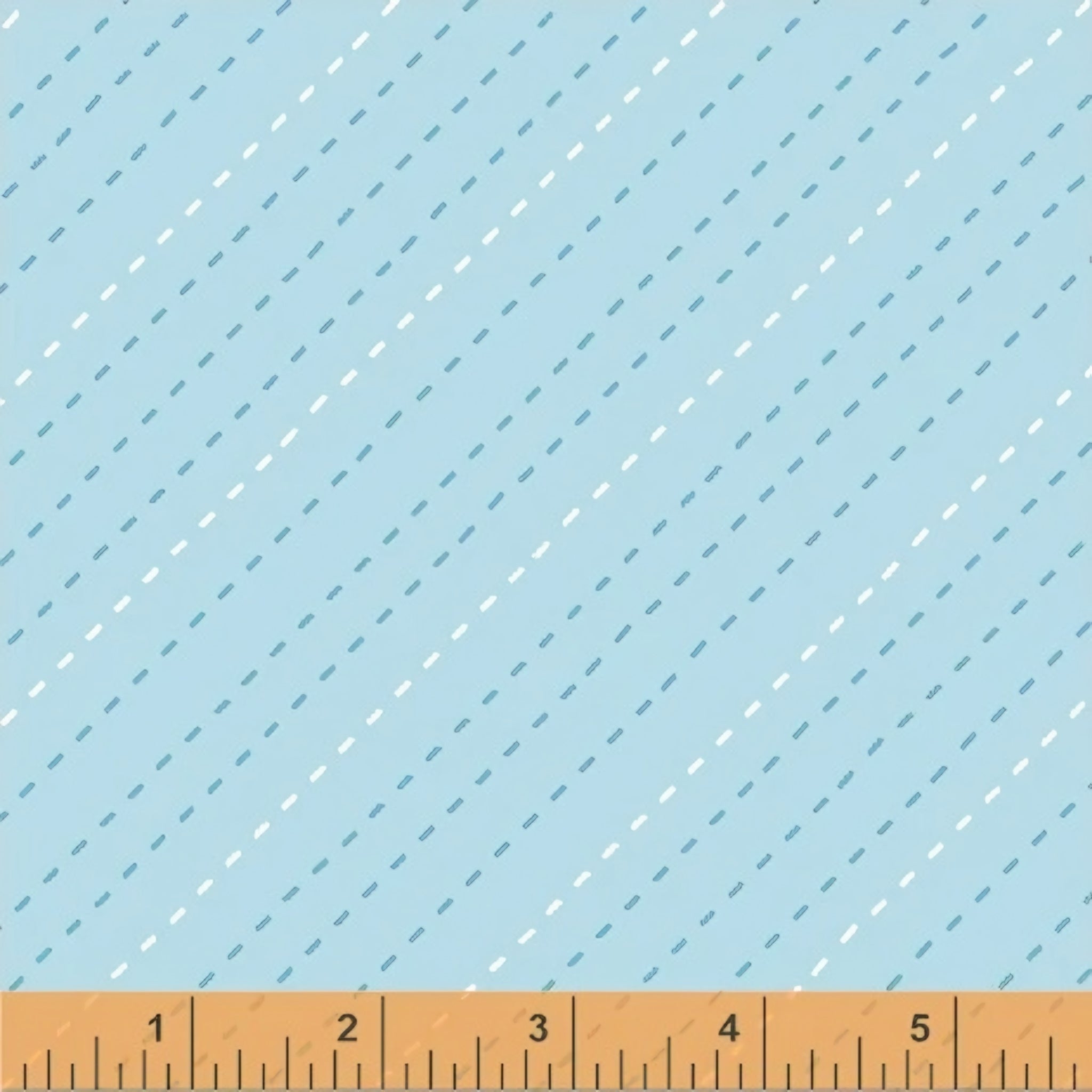 Diagonal dash stripe soft blue baby blender fabric for baby quilts nursery décor sashing and borders