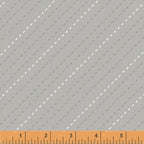 Diagonal dash stripe soft grey baby blender fabric for baby quilts nursery décor sashing and borders