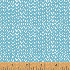 White herringbone V-stitch teal blue baby blender fabric for baby quilts nursery décor sashing and borders