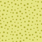 Irregular olive dots pale lime green tonal blender fabric for kids quilts patchwork sewing projects Susybee