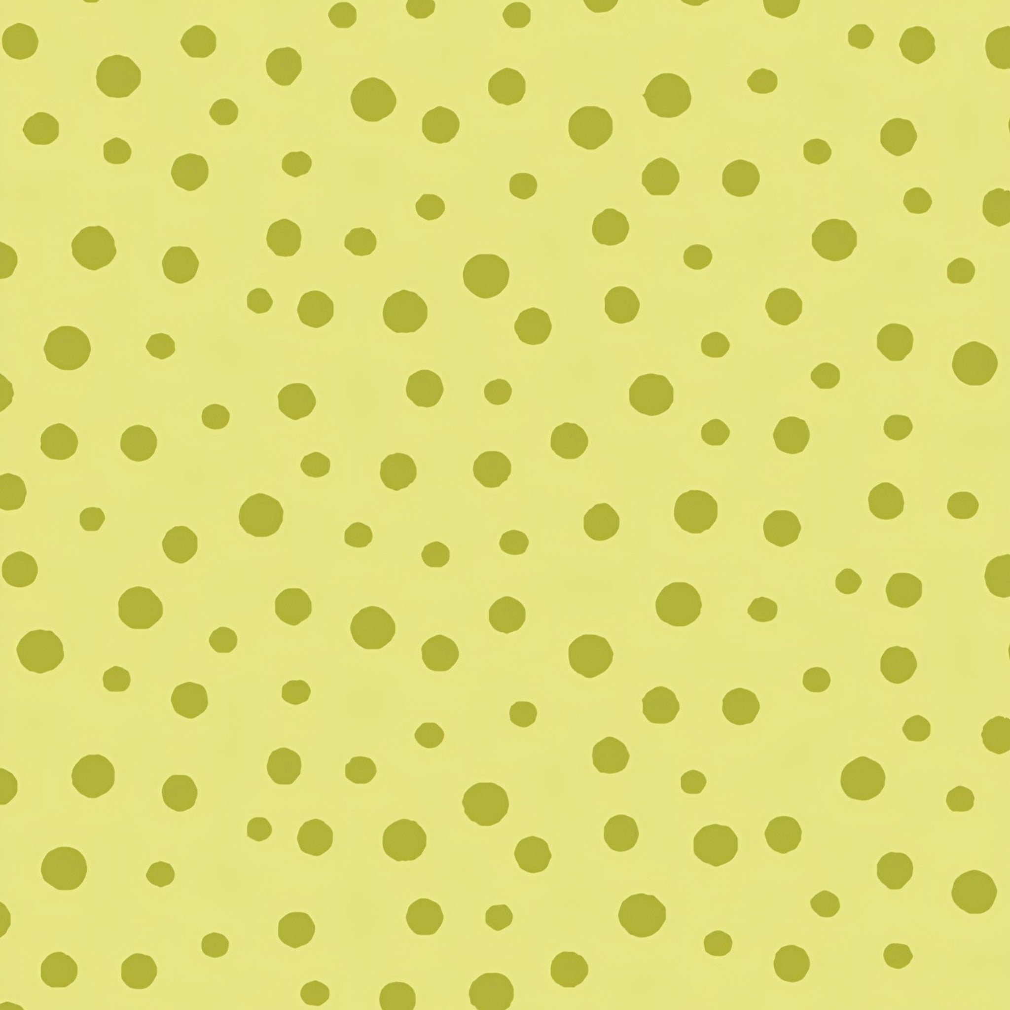 Irregular olive dots pale lime green tonal blender fabric for kids quilts patchwork sewing projects Susybee