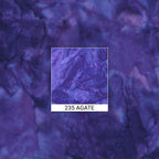 Deep grape-purple batik blender with blue-violet and lavender agate effect for quilt backgrounds sashing and scrappy batik quilts