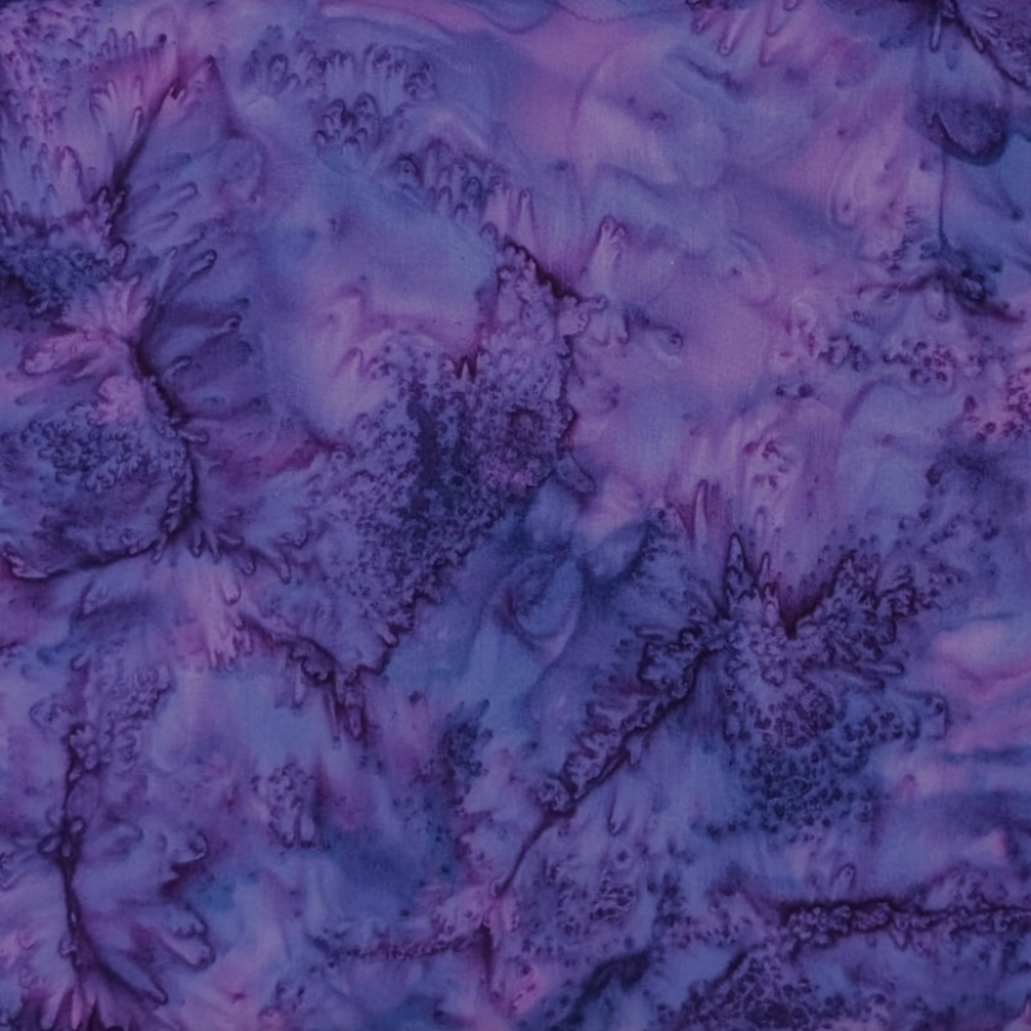 Deep grape-purple batik blender with blue-violet and lavender agate effect for quilt backgrounds sashing and scrappy batik quilts