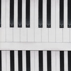 Piano keys vertical stripe novelty black white ivory fabric modern keyboard look for music quilts keyboard dust covers and musician gifts