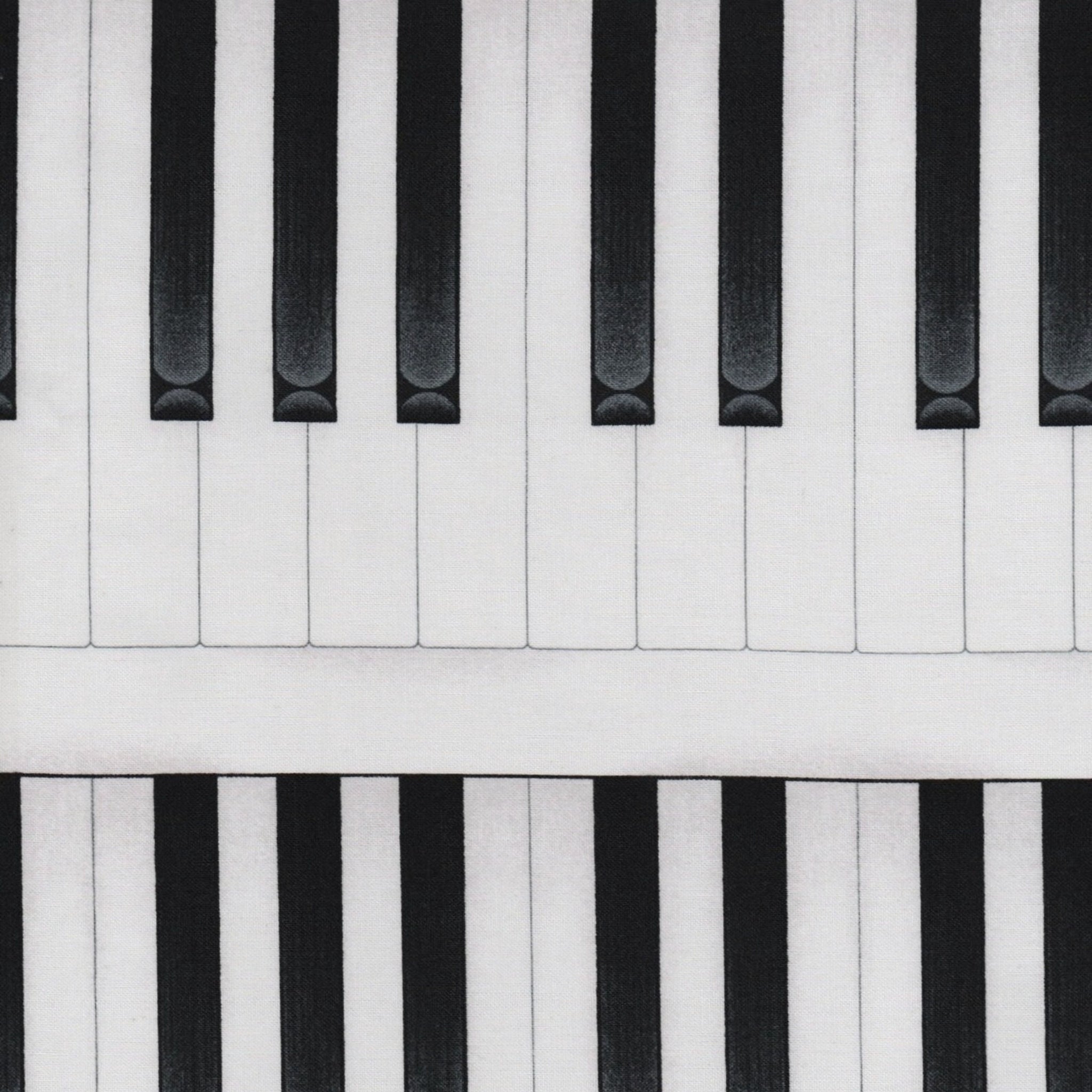 Piano keys vertical stripe novelty black white ivory fabric modern keyboard look for music quilts keyboard dust covers and musician gifts