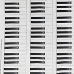Piano keys vertical stripe novelty black white ivory fabric modern keyboard look for music quilts keyboard dust covers and musician gifts