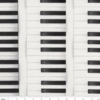 Piano keys vertical stripe novelty black white ivory fabric modern keyboard look for music quilts keyboard dust covers and musician gifts
