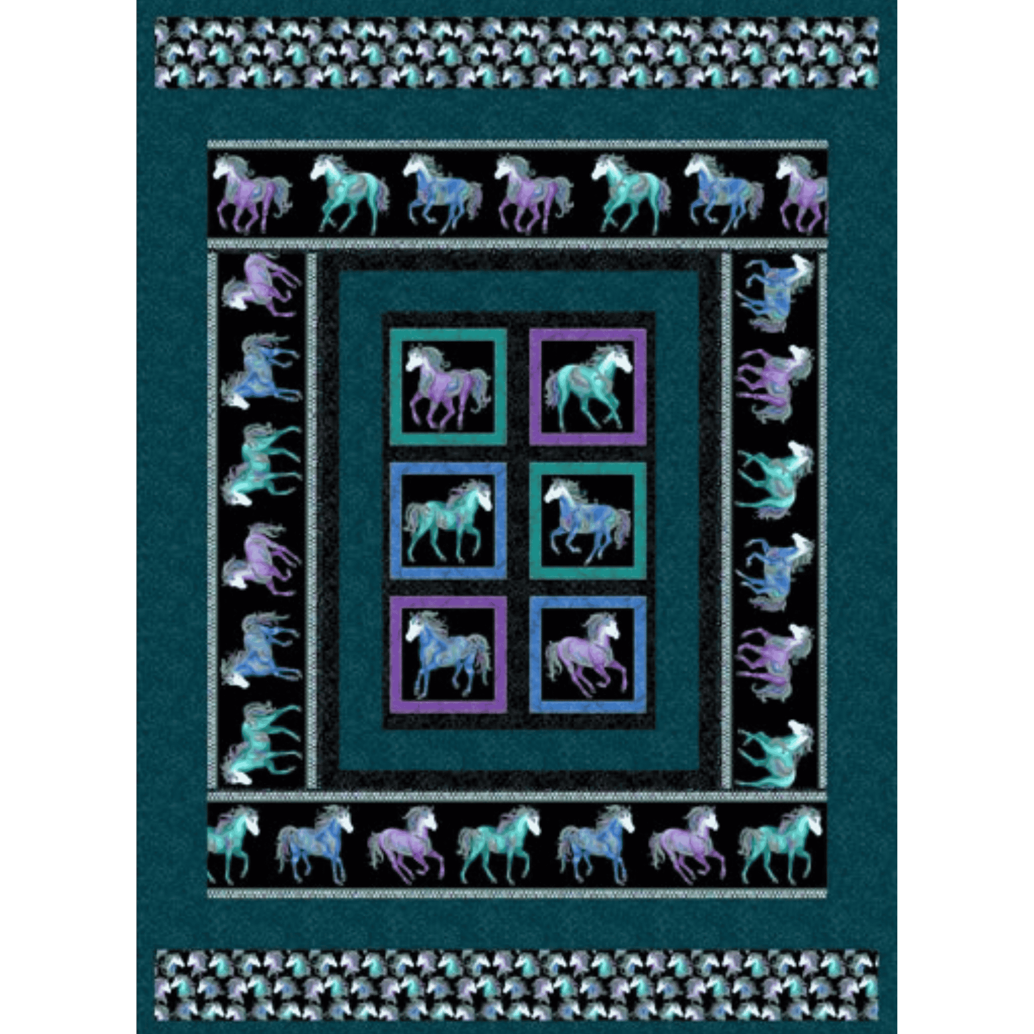 Best In Show: Horsen Around (Quilt Pattern ONLY) - Ann Lauer of Grizzly Gulch Gallery - Three Wishes Patchwork Fabric