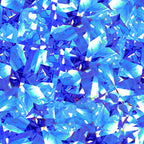Dazzling gemstone crystal print cobalt blue aqua fabric for jewel-toned quilts statement bags and birthday gifts patchwork projects