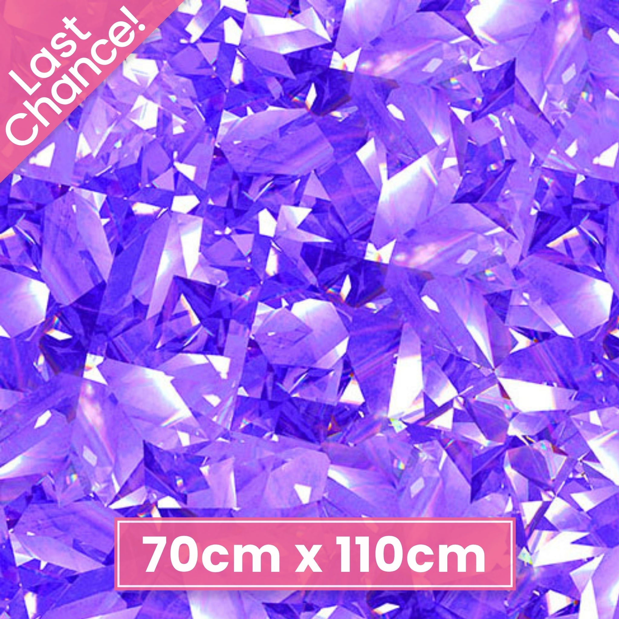 Dazzling gemstone crystal print amethyst purple fabric for tarot bags crystal pouches jewel-toned quilts and birthday gifts patchwork projects
