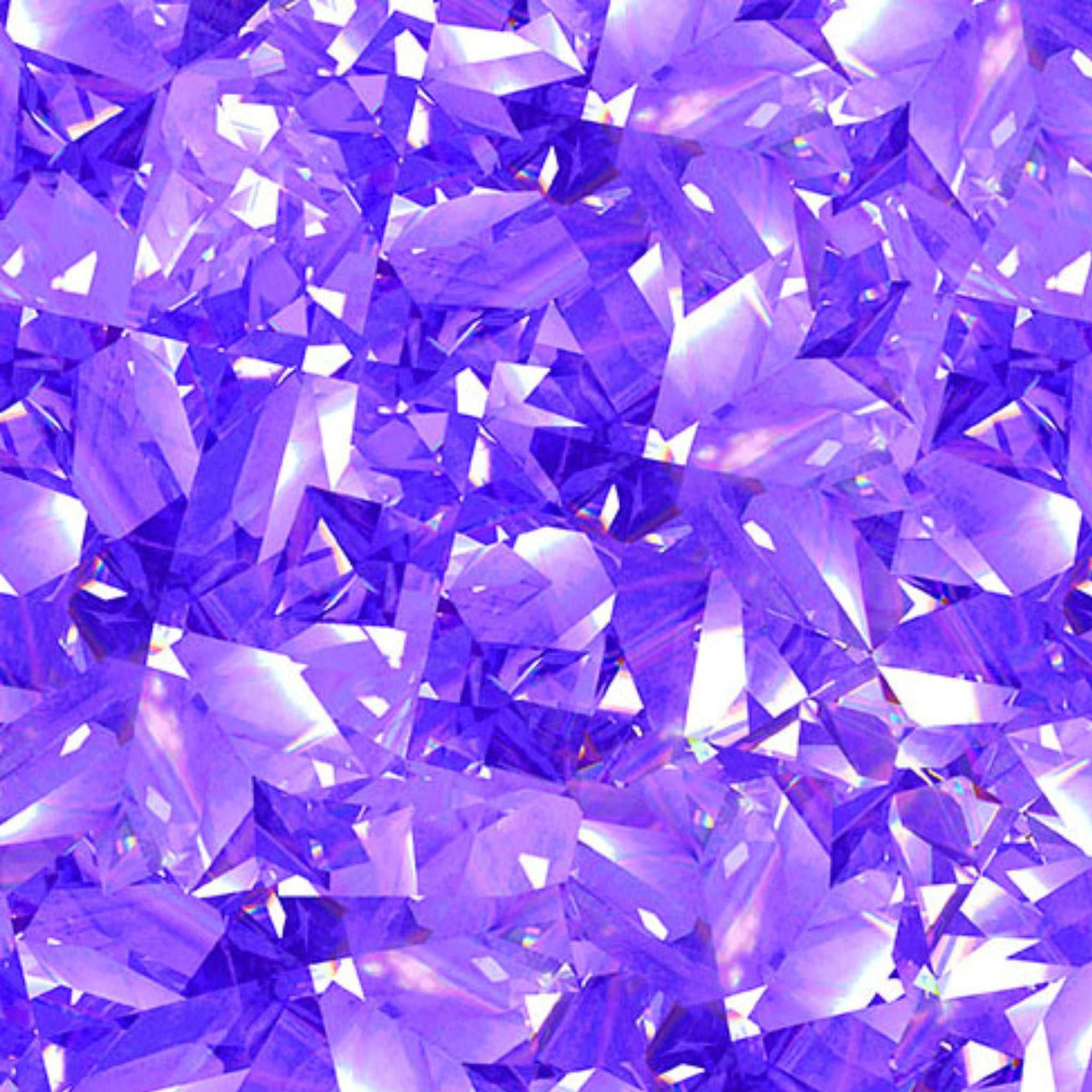 Dazzling gemstone crystal print amethyst purple fabric for tarot bags crystal pouches jewel-toned quilts and birthday gifts patchwork projects