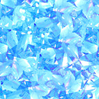 Dazzling gemstone crystal print aquamarine turquoise blue fabric for jewel-toned quilts statement bags and birthday gifts patchwork projects