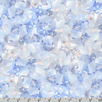 Dazzling gemstone crystal print diamond white crystal clear fabric for jewel-toned quilts bridal statement bags and birthday gifts patchwork projects