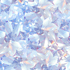 Dazzling gemstone crystal print diamond white crystal clear fabric for jewel-toned quilts bridal statement bags and birthday gifts patchwork projects