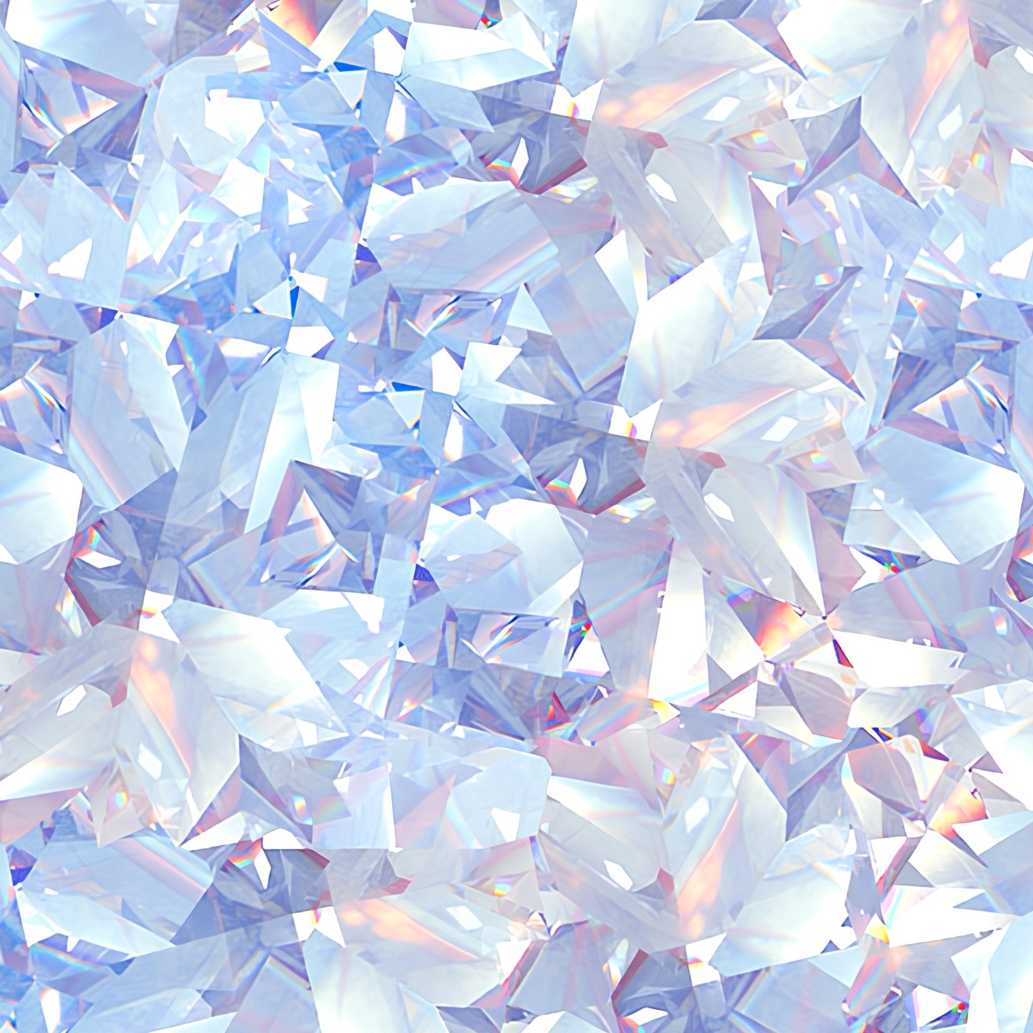 Dazzling gemstone crystal print diamond white crystal clear fabric for jewel-toned quilts bridal statement bags and birthday gifts patchwork projects