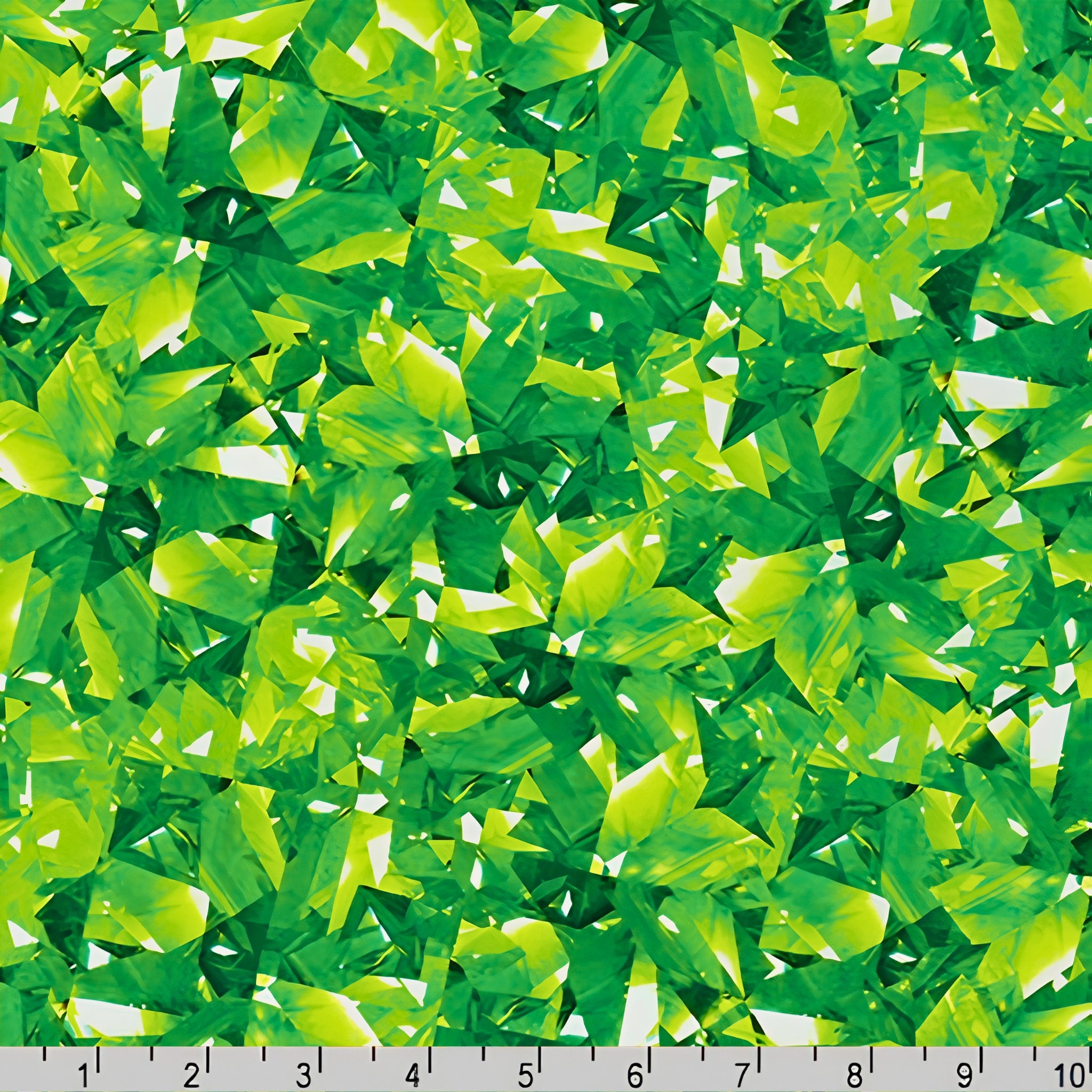 Dazzling gemstone crystal print emerald deep green fabric for jewel-toned quilts statement bags and birthday gifts patchwork projects