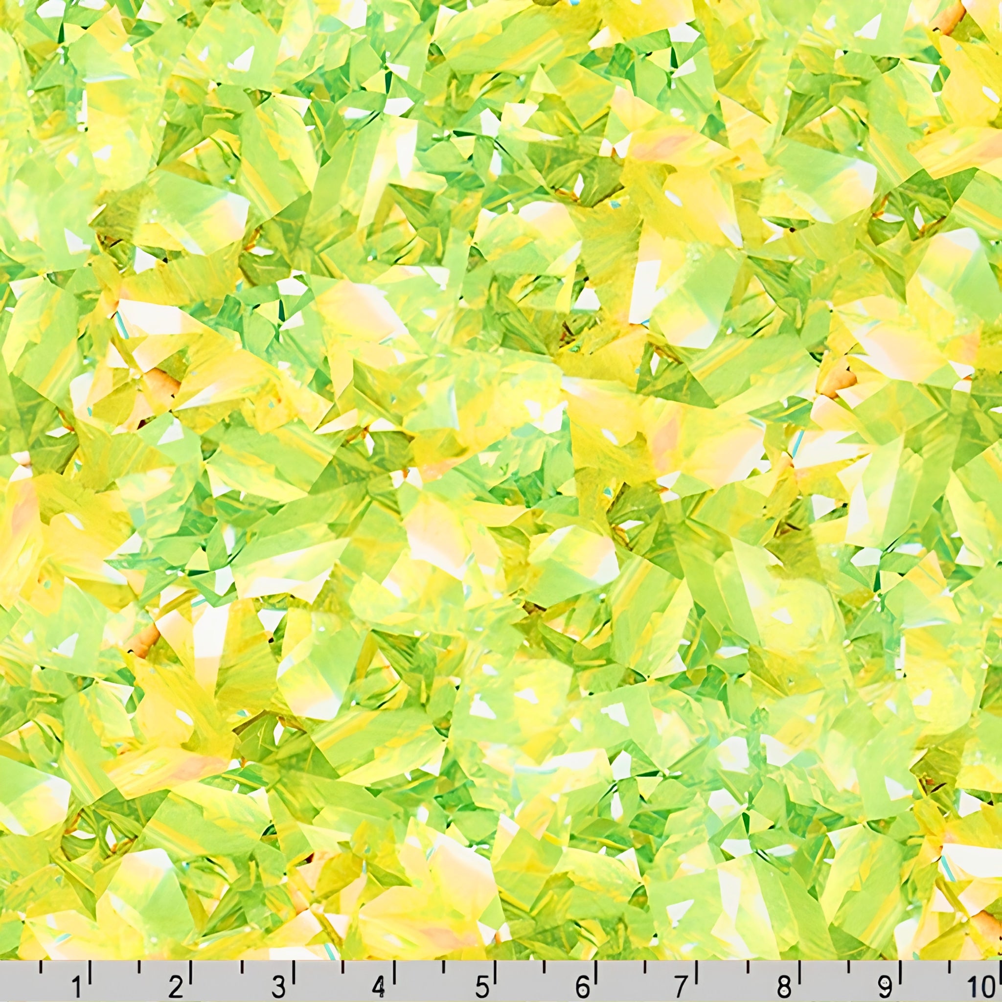Dazzling gemstone crystal print peridot lime green fabric for jewel-toned quilts statement bags and birthday gifts patchwork projects