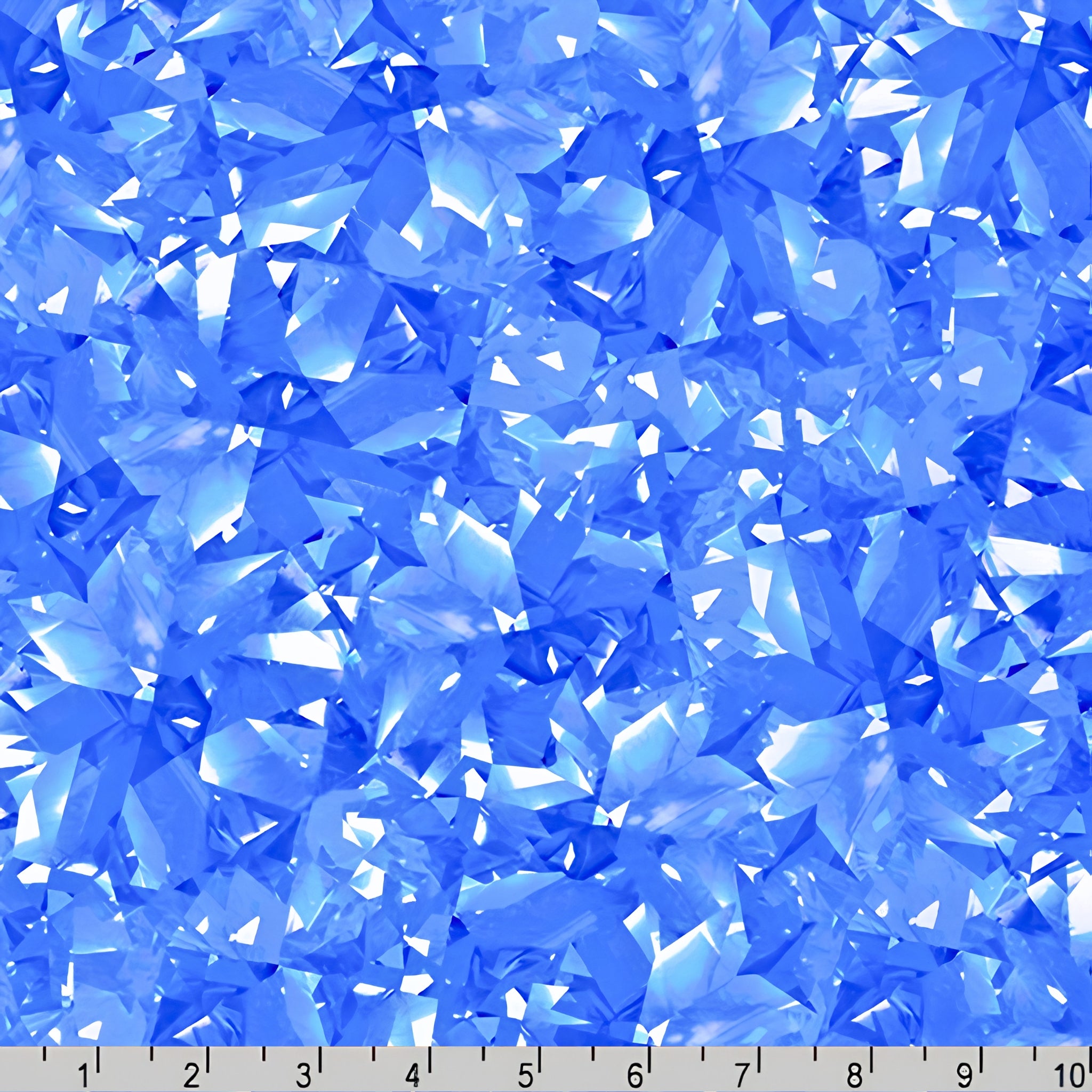 Dazzling gemstone crystal print sapphire deep blue fabric for jewel-toned quilts statement bags and birthday gifts patchwork projects