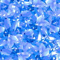 Dazzling gemstone crystal print sapphire deep blue fabric for jewel-toned quilts statement bags and birthday gifts patchwork projects