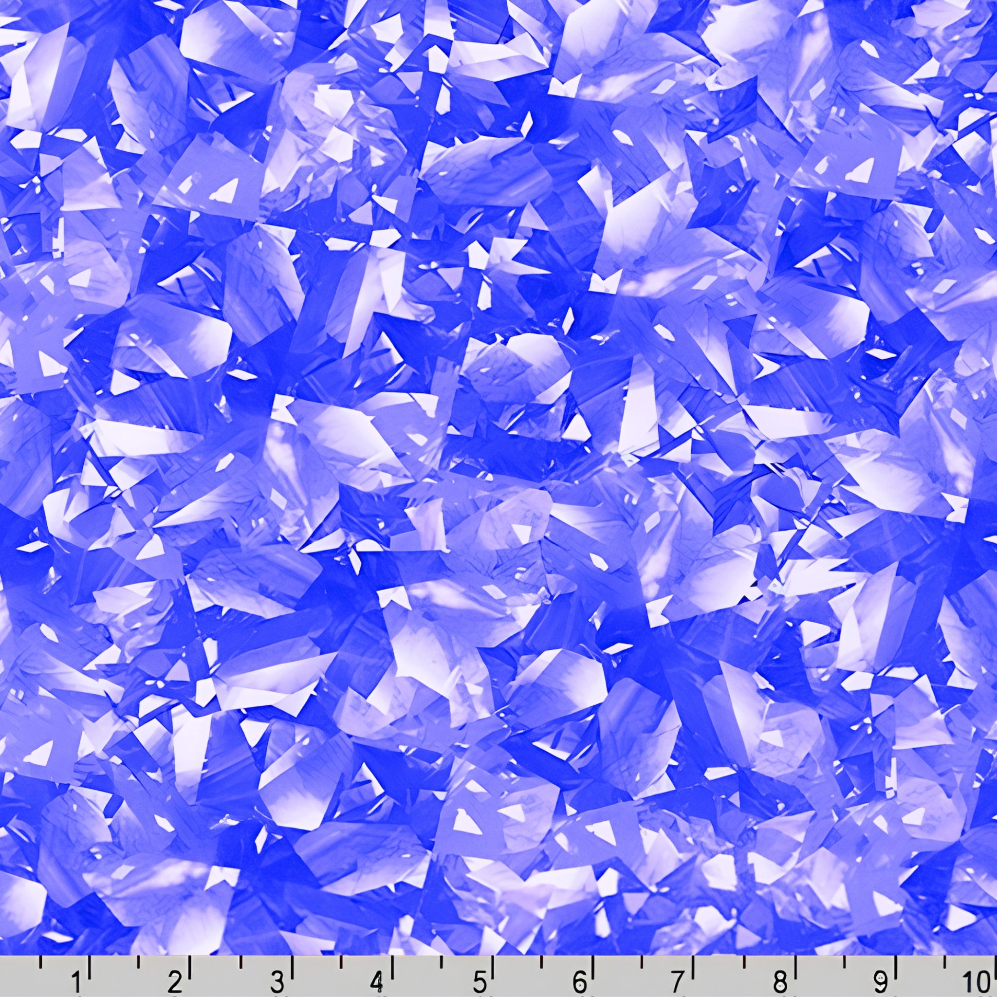 Dazzling gemstone crystal print tanzanite blue violet fabric for jewel-toned quilts statement bags and birthday gifts patchwork projects