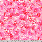 Dazzling gemstone crystal print tourmaline pink fabric for jewel-toned quilts statement bags and birthday gifts patchwork projects
