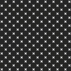 White cross geo blender black quilting cotton fabric for black white quilts sashing borders and patchwork projects