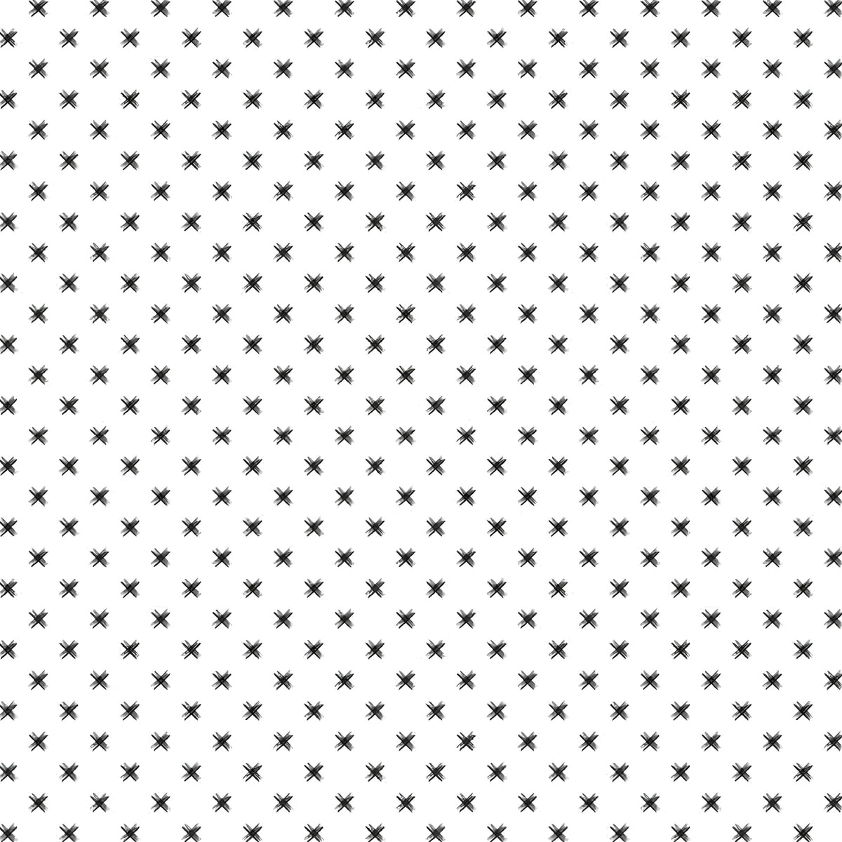 Black cross geo blender white quilting cotton fabric for black white quilts sashing borders and patchwork projects