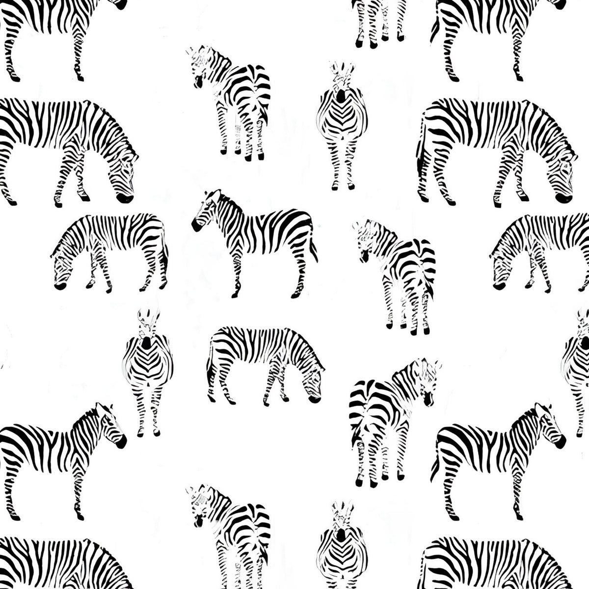 Zebra allover print black white quilting cotton fabric for animal quilts boys bedroom projects and black white quilts