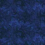 Swirling marbled navy cobalt blue blender fabric for ocean nautical celestial quilts backgrounds sashing and patchwork projects