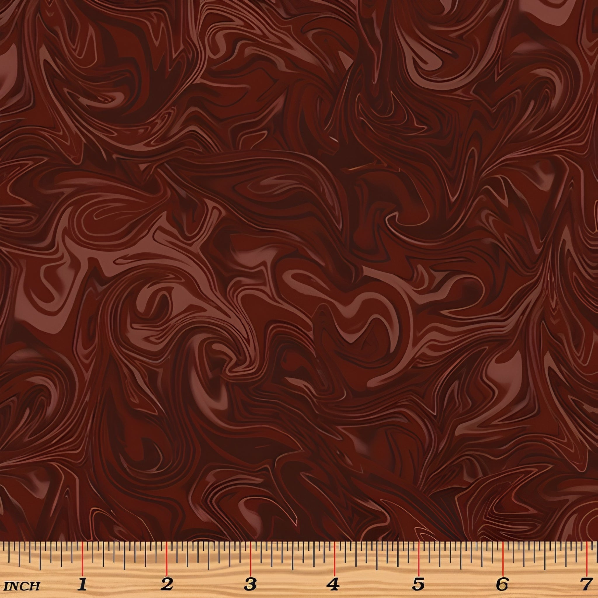 Swirling marbled chocolate brown mahogany blender fabric for autumn wilderness quilts backgrounds sashing and patchwork projects
