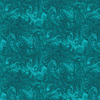 Swirling marbled teal turquoise blender fabric for ocean waves beach quilts backgrounds sashing and patchwork projects