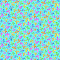 Novelty multicolour butterflies tossed light blue aqua fabric for children's quilts and kids novelty patchwork projects