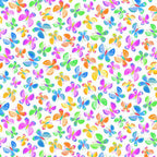 Novelty multicolour butterflies tossed white fabric for children's quilts and kids novelty patchwork projects