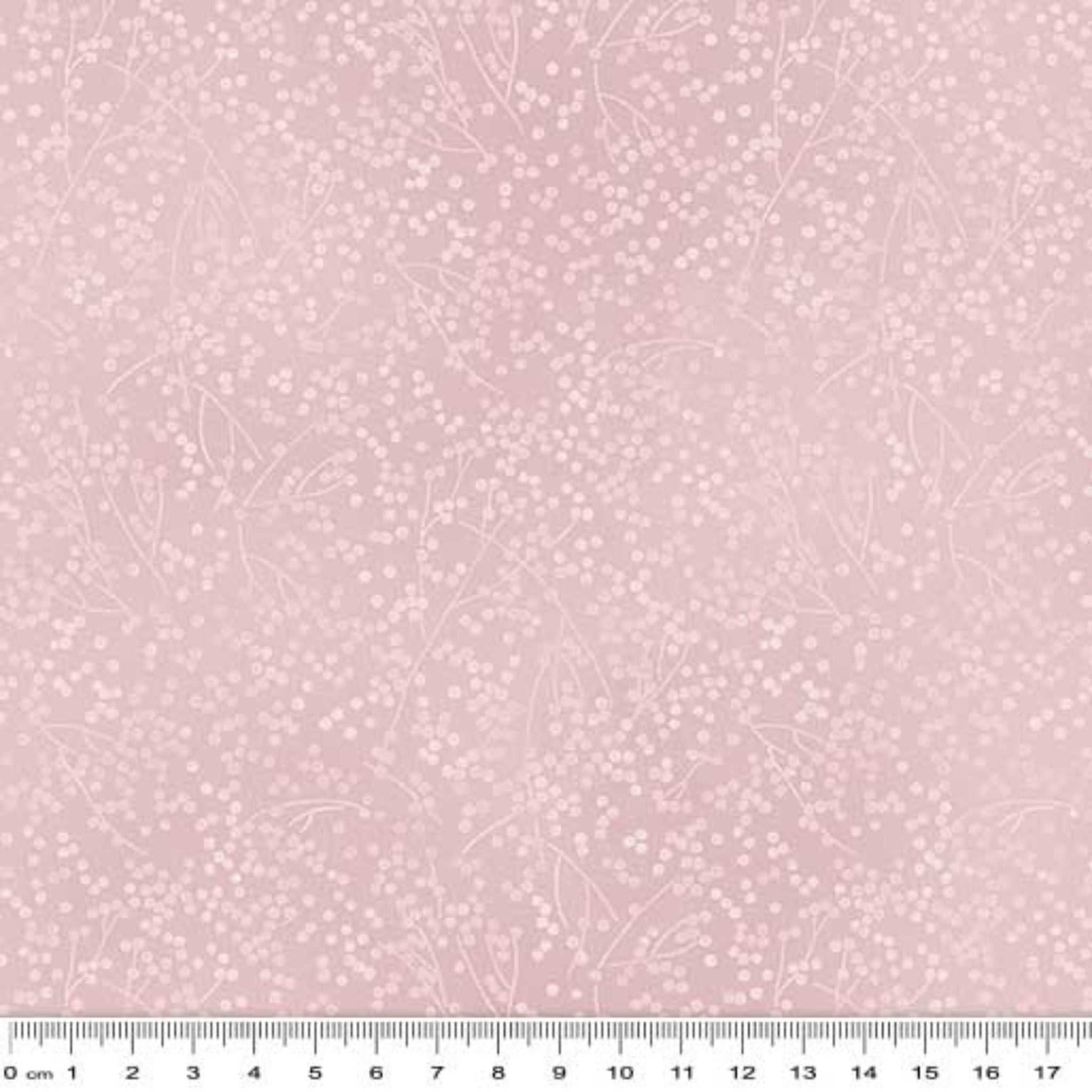 Tone-on-tone pollen dot floral tonal blender rose pink fabric for spring quilt backgrounds sashing and patchwork sewing