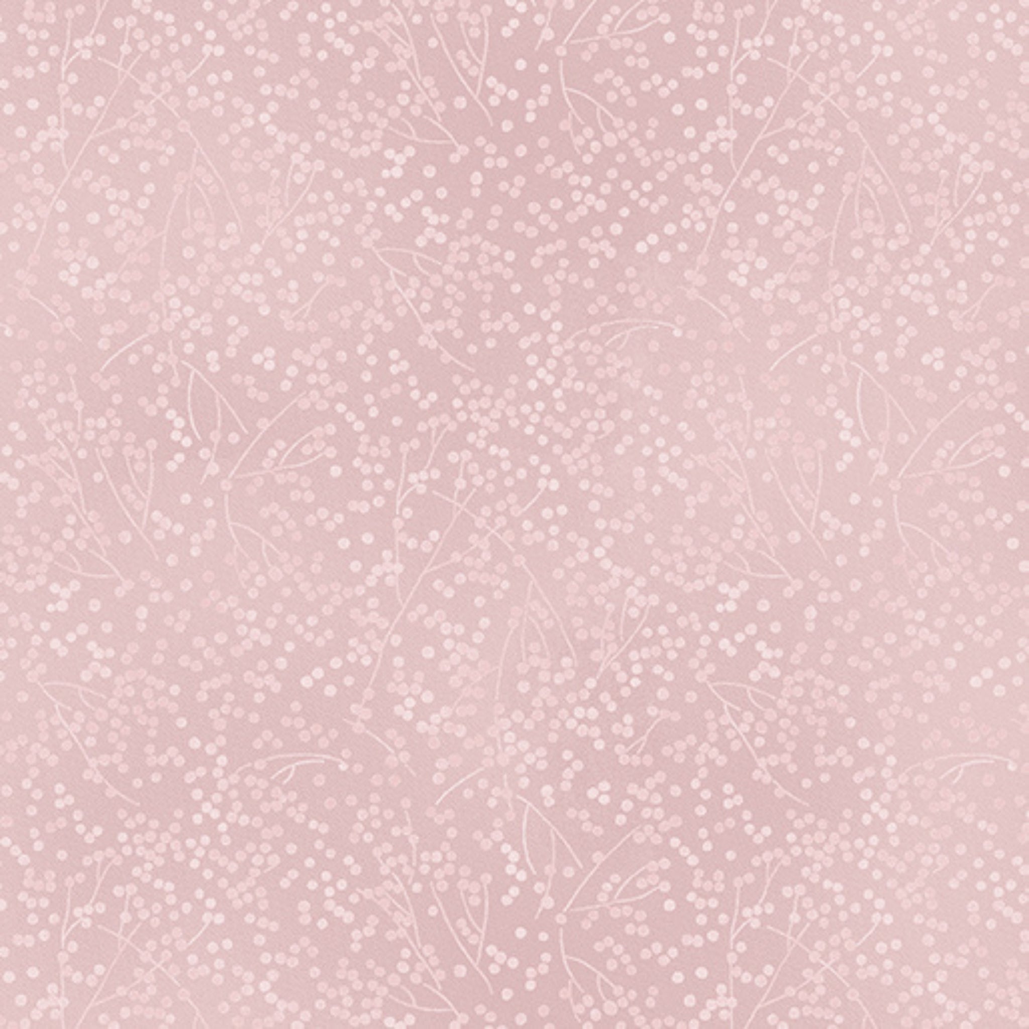 Tone-on-tone pollen dot floral tonal blender rose pink fabric for spring quilt backgrounds sashing and patchwork sewing