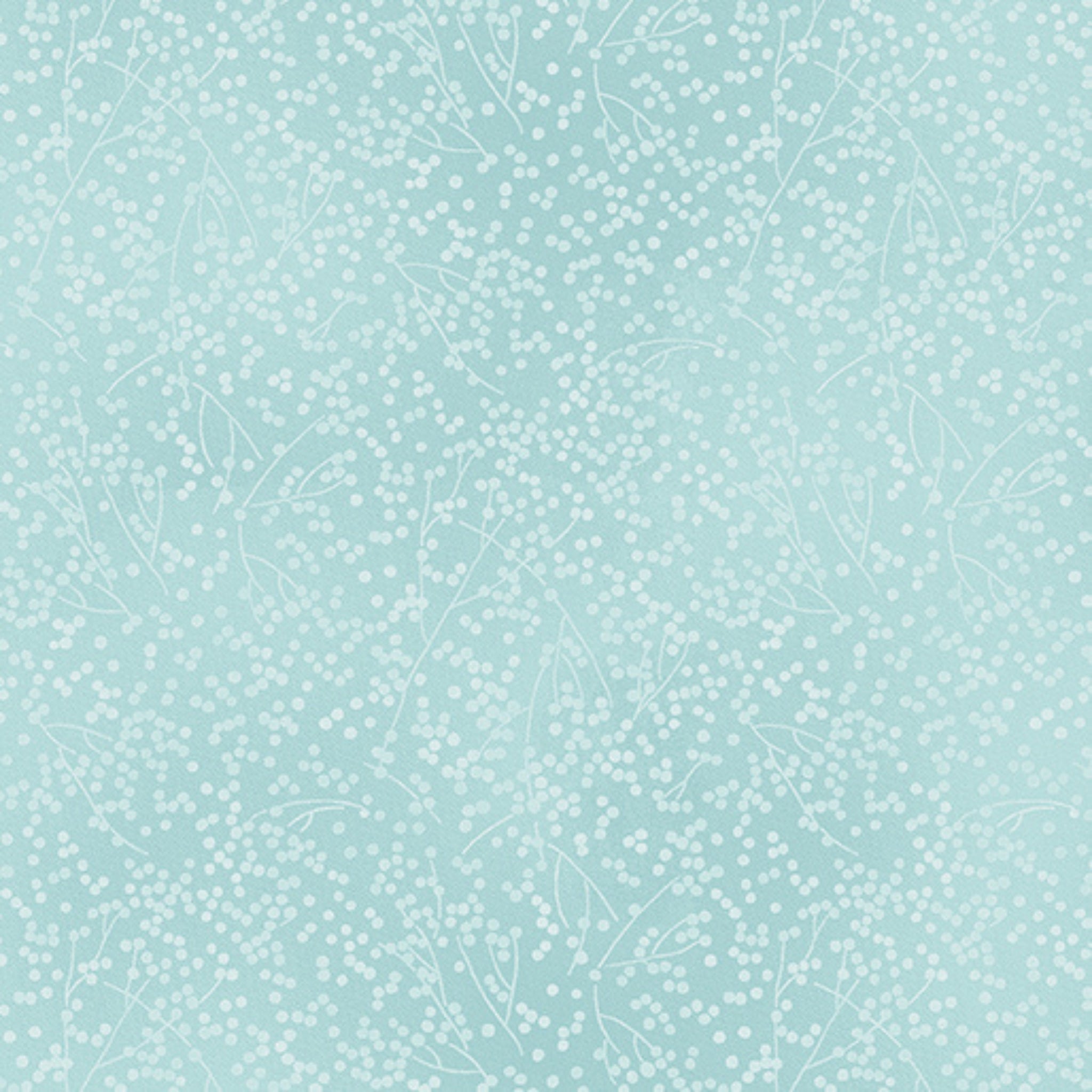 Tone-on-tone pollen dot floral tonal blender sky blue fabric for spring quilt backgrounds sashing and patchwork sewing