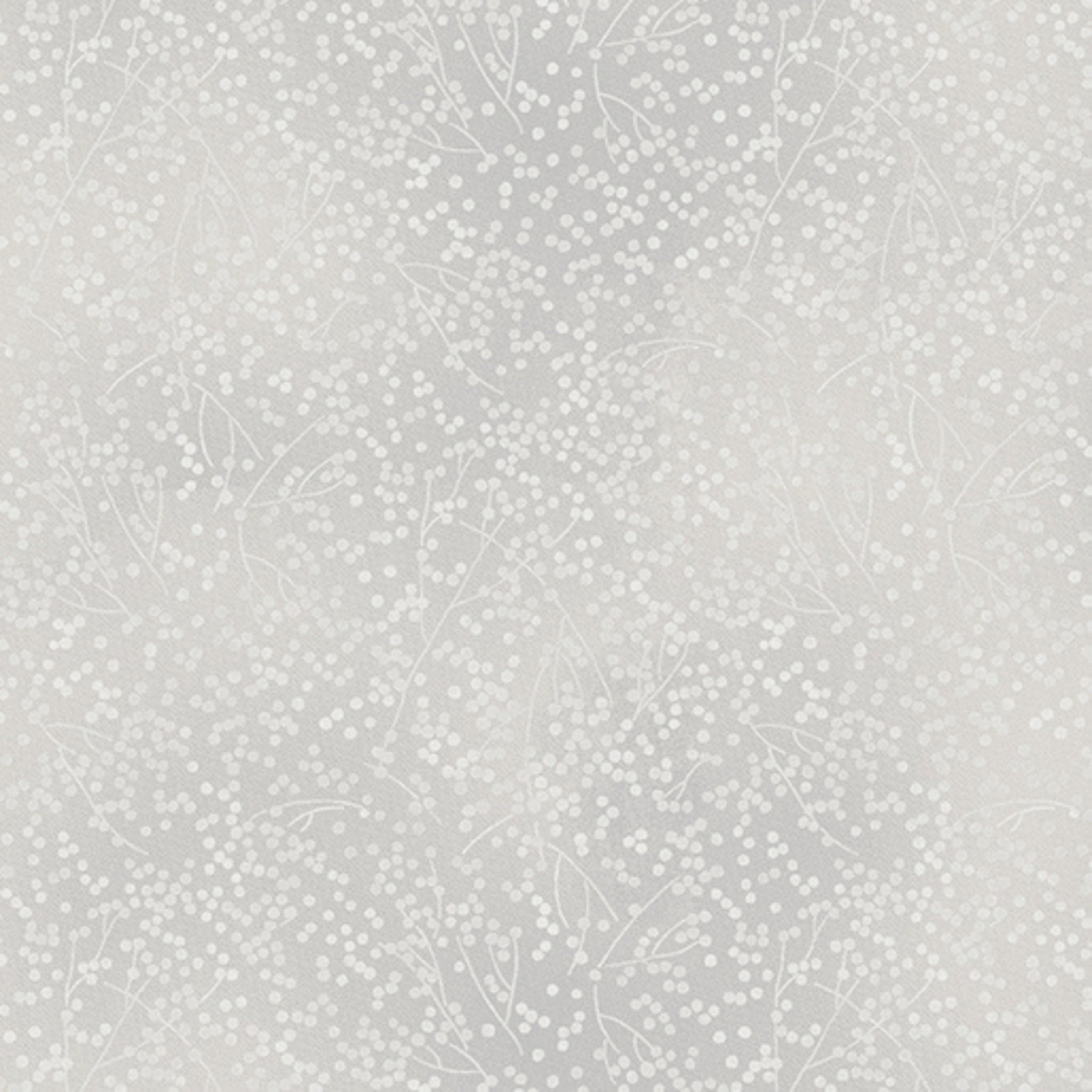 Tone-on-tone pollen dot floral tonal blender stone grey fabric for spring quilt backgrounds sashing and patchwork sewing