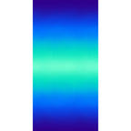 Sapphire blue to turquoise mirrored gradient ombré fabric for modern quilts and patchwork sewing projects